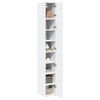 vidaXL Slim Storage Cabinet White 30x42.5x225 cm Engineered Wood