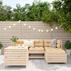 vidaXL 5 Piece Garden Sofa Set Solid Wood Pine