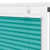 vidaXL Pleated Blind Petrol Green 90x150 cm Fabric Width 89.4 cm Polyester