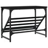 vidaXL Shoe Rack Black 60x30x45 cm Engineered Wood