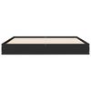 vidaXL Bed Frame without Mattress Black 135x190 cm Double Engineered Wood