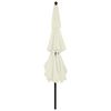 vidaXL 3-Tier Garden Parasol with Aluminium Pole Sand 3.5 m