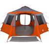 vidaXL Cabin Tent with Roof Grey and Orange 500 x 500 x 294 cm