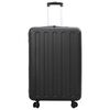vidaXL Suitcase Folding with Lock Black 50 x 30 x 76 cm ABS Plastic