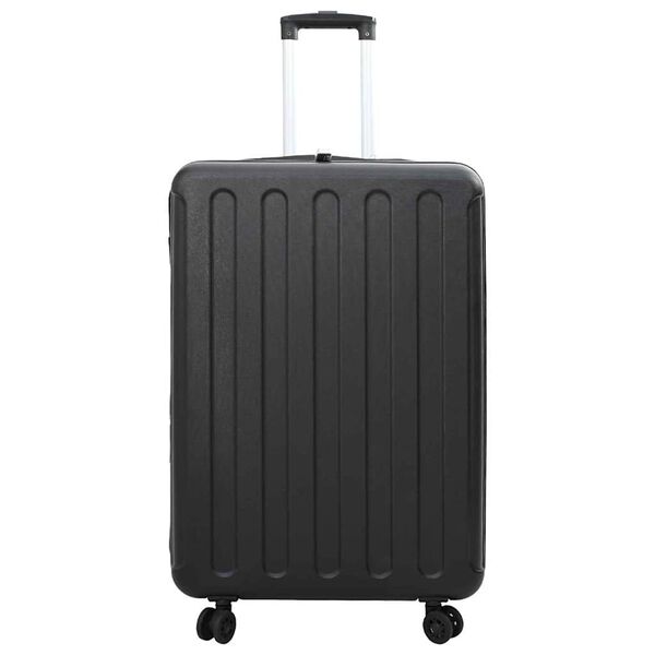 vidaXL Suitcase Folding with Lock Black 50 x 30 x 76 cm ABS Plastic