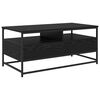 vidaXL Coffee Table Black Oak 100 x 51 x 45 cm Engineered Wood