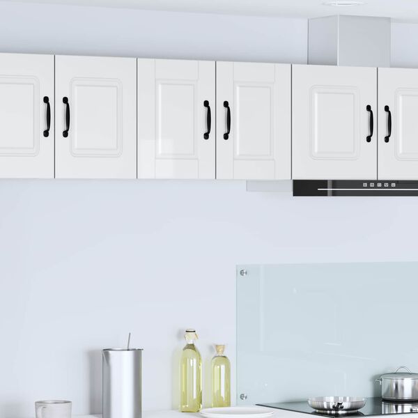 vidaXL Kitchen Cabinet 2 pcs High Gloss White 30 x 31 x 40 cm