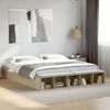 vidaXL Bed Frame without Mattress Sonoma Oak 180x200 cm Super King