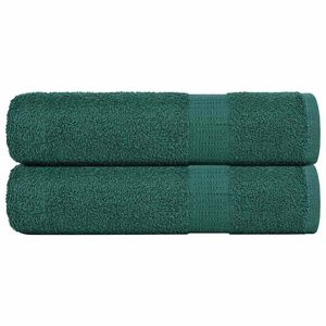 vidaXL Shower Towels "FROGN" 2 pcs Green 70x140 cm 360 gsm