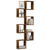 vidaXL Wall Cube Shelves 6 pcs Smoked Oak 30x15x30 cm