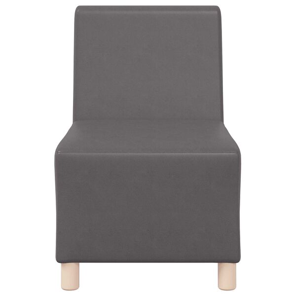 vidaXL Modular Sofa Unit Armless Grey 55 x 74 x 82 cm Faux Leather