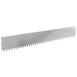 vidaXL Lawn Edging 20 pcs 103 x 15 cm Steel Silver