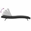 vidaXL Sun Lounger 3 pcs Black 197 x 70 x 82 cm Poly Rattan