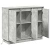vidaXL LED Sideboard Concrete Grey 90 x 32 x 75 cm Engineered Wood