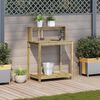 vidaXL Potting Table with Shelves 82.5x50x109.5 cm Impregnated Wood Pine