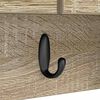 vidaXL Wall-Mounted Coat Rack with Shelf Sonoma Oak 80 x 20 x 30 cm