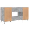 vidaXL Desk Concrete Grey 140x50x75 cm Engineered Wood
