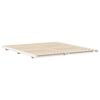 vidaXL Floor Bed Frame White 200 x 220 cm Solid pine wood