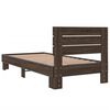 vidaXL Bed Frame without Mattress Brown Oak 90x200 cm