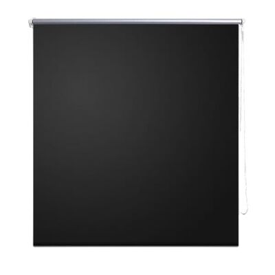 Roller Blind Blackout 100 x 230 cm Black