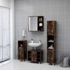 vidaXL Bathroom Mirror Cabinet Smoked Oak 62.5x20.5x64cm Engineered Wood