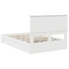 vidaXL Storage Bed with Headboard White 120 x 190 cm Engineered Wood