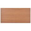 vidaXL Dining Table Brown 120x60x73 cm Solid Plywood Steel