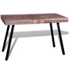 vidaXL Table | Various shades of teak and black | Reclaimed Teak, Painted Iron