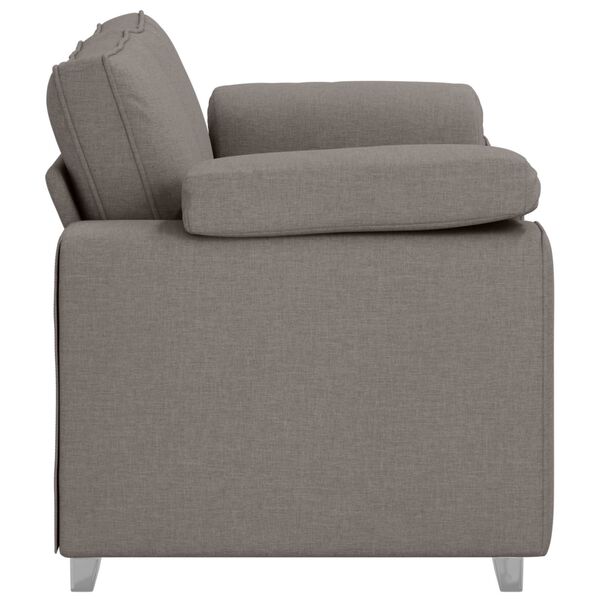 vidaXL Sofa Taupe 160 x 77 x 82 cm Fabric