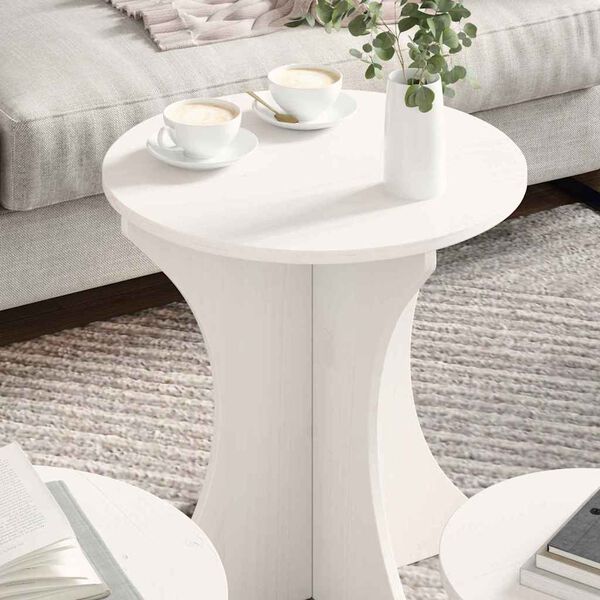 vidaXL Coffee Table 3 pcs White