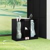 vidaXL Golf Cabinet Plain Black Oak 102 x 45 x 85.5 cm