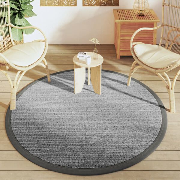 vidaXL Outdoor Carpet ARAKIL Grey &Oslash;160 cm PP