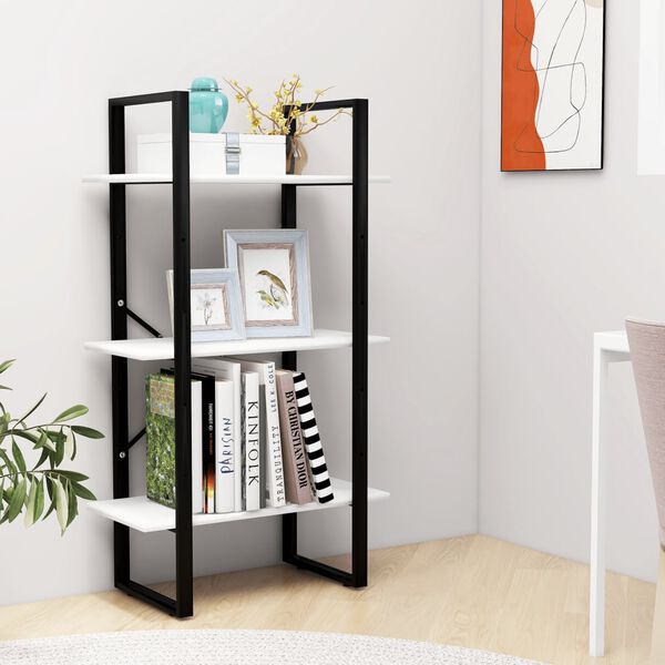 vidaXL Storage Shelf White 60x30x105 cm Engineered Wood