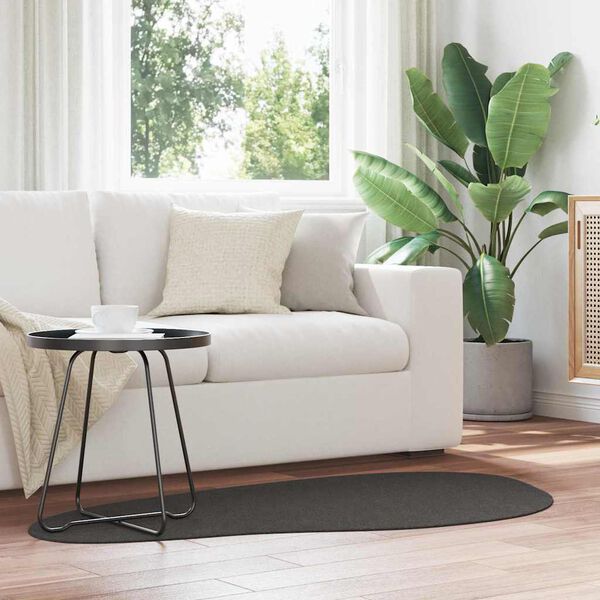 vidaXL Carpet Folding HUARTE Anthracite 80 x 150 cm Polyester