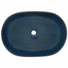 vidaXL Countertop Basin Brown and Blue Oval 59x40x14 cm Ceramic