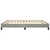 vidaXL Bed Frame without Mattress Light Grey Super King Velvet