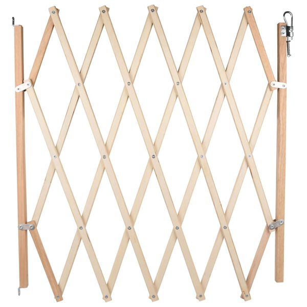 FLAMINGO Extendable Dog Barrier Mont Wooden 107x83 cm
