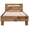 vidaXL Bed Frame Old Wood 203 x 95 x 70 cm Engineered Wood