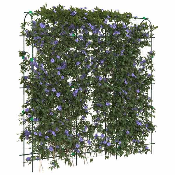 vidaXL Garden Trellises for Climbing Plants 2 pcs U-Shape Steel