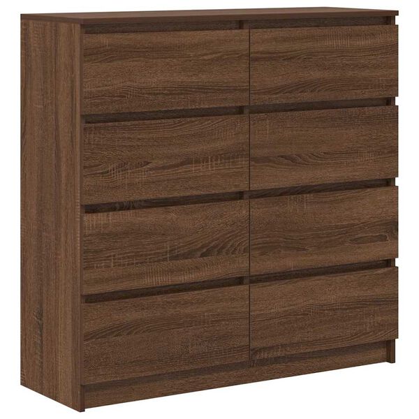 vidaXL Sideboard Brown Oak 100x35x99 cm Engineered Wood