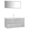 vidaXL Bathroom Furniture Set Concrete Grey Engineered Wood