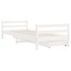 vidaXL Kids Bed Frame with Drawers White 90x200 cm Solid Wood Pine