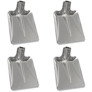vidaXL Shovel Head 4 pcs Silver 43 x 32.5 cm Aluminum
