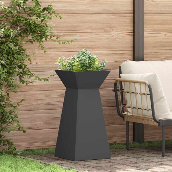 vidaXL Pillar Planter Black 35 x 35 x 73 cm