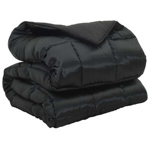 vidaXL Winter Duvet 135 x 200 cm 450 gsm Black