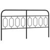 vidaXL Metal Headboard Black 183 cm