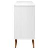 vidaXL Drawer Cabinet MOLDE White 113x40x80 cm Solid Wood Pine