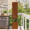 vidaXL Garden Privacy Screen Rusty 32 x 140 cm Weathering steel