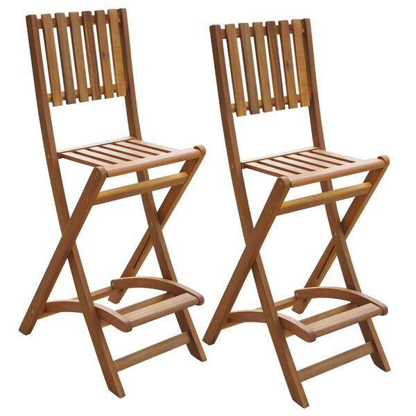 vidaXL 3 Piece Bistro Set Solid Acacia Wood