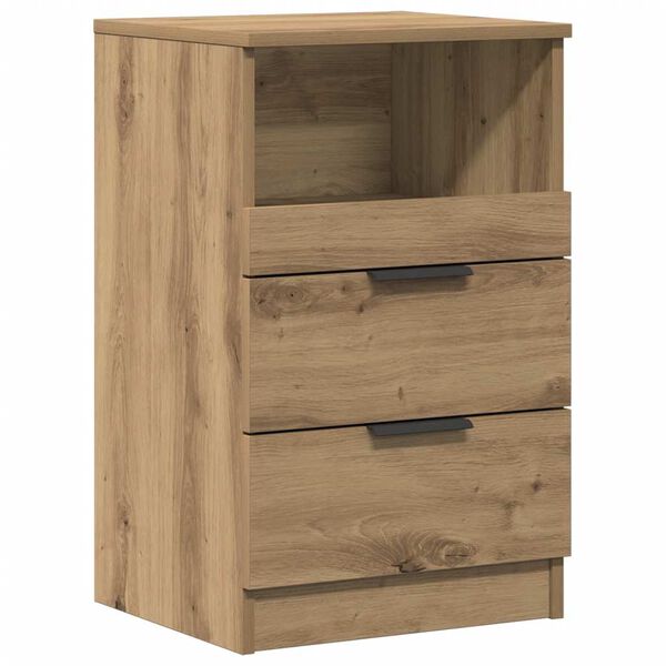 vidaXL Bedside Cabinet Artisan Oak 40x36x65 cm Engineered Wood